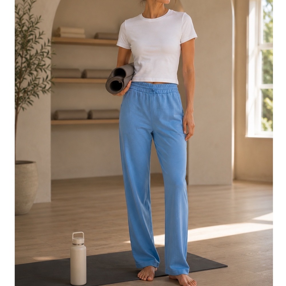 Lululemon Softstreme High-Rise Pant Women 2 Utility Blue Full Length W5EGTS